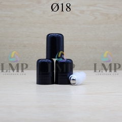 Nắp đen và nút bi lăn sắt Ø18