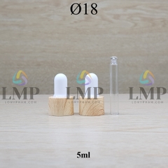 Nắp bóp khoen vân gỗ Ø18