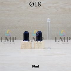 Nắp bóp khoen vân gỗ Ø18