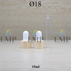 Nắp bóp khoen vân gỗ Ø18