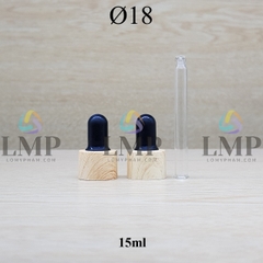 Nắp bóp khoen vân gỗ Ø18