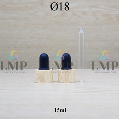 Nắp bóp khoen vân gỗ Ø18