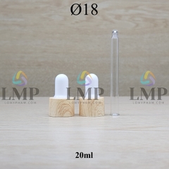 Nắp bóp khoen vân gỗ Ø18