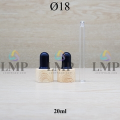 Nắp bóp khoen vân gỗ Ø18