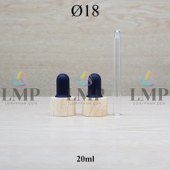 Nắp bóp khoen vân gỗ Ø18