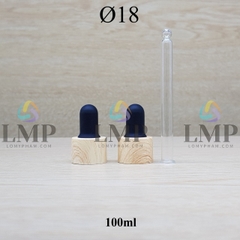 Nắp bóp khoen vân gỗ Ø18