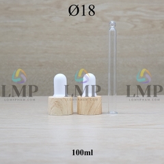 Nắp bóp khoen vân gỗ Ø18