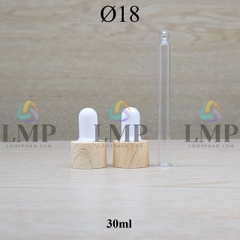 Nắp bóp khoen vân gỗ Ø18