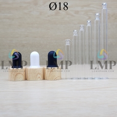 Nắp bóp khoen vân gỗ Ø18