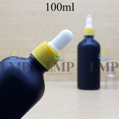Chai tinh dầu phun mờ nắp bóp khoen nhựa sọc có nắp chụp 100ml