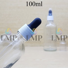 Chai tinh dầu nắp bóp khoen nhựa sọc có nắp chụp 100ml