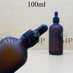Chai tinh dầu phun mờ nắp bóp khoen nhựa sọc 100ml