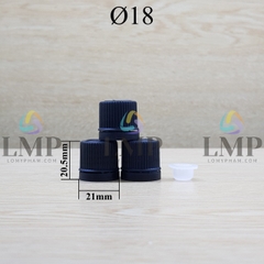Nắp nhựa mỏng Ø18 ( kèm nút chặn )