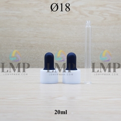 Nắp bóp khoen nhựa trơn Ø18