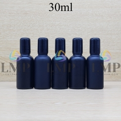 Chai tinh dầu phun mờ nắp đen đầu bi lăn sắt 30ml