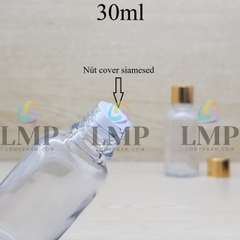 Chai tinh dầu nắp xi KO viền 30ml