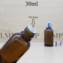 Chai tinh dầu nắp xi KO viền 30ml