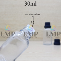 Chai tinh dầu nắp dày 30ml