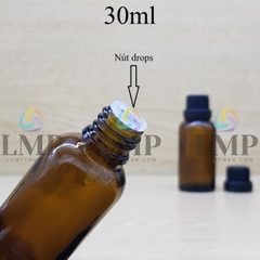 Chai tinh dầu nắp dày 30ml