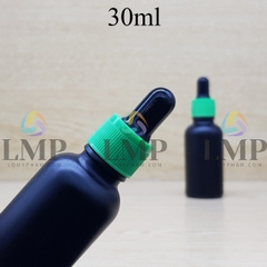 Chai tinh dầu phun mờ nắp bóp khoen nhựa sọc 30ml