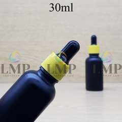 Chai tinh dầu phun mờ nắp bóp khoen nhựa sọc 30ml