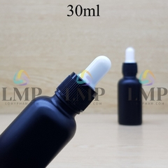 Chai tinh dầu phun mờ nắp bóp khoen nhựa sọc 30ml