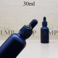 Chai tinh dầu phun mờ nắp bóp khoen nhựa sọc 30ml