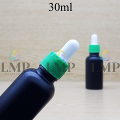 Chai tinh dầu phun mờ nắp bóp khoen nhựa sọc 30ml
