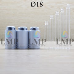 Nắp nhấn Ø18 ( kèm ống thủy tinh )