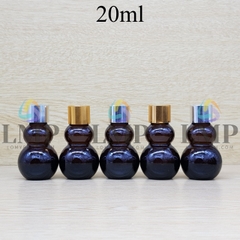 Chai hồ lô nắp xi KO viền 20ml