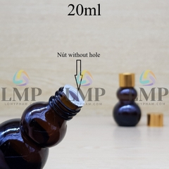 Chai hồ lô nắp xi KO viền 20ml