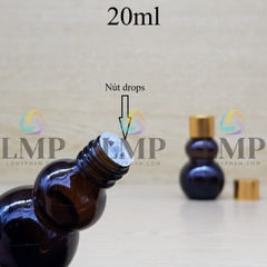 Chai hồ lô nắp xi KO viền 20ml