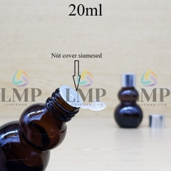 Chai hồ lô nắp xi KO viền 20ml