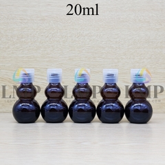 Chai hồ lô nắp bật sọc 20ml