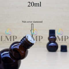 Chai hồ lô nắp nhựa mỏng 20ml
