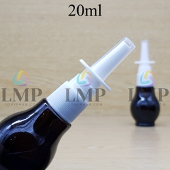 Chai đèn dầu xịt mũi vuông thẳng 20ml