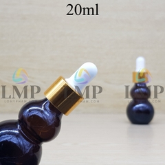 Chai hồ lô nắp bóp khoen nhôm 20ml