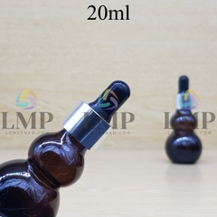 Chai hồ lô nắp bóp khoen nhôm 20ml