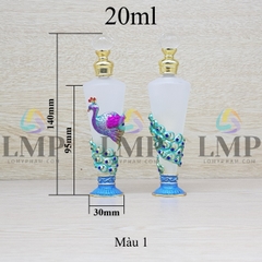 Chai Dubai dáng cao trong mờ 20ml