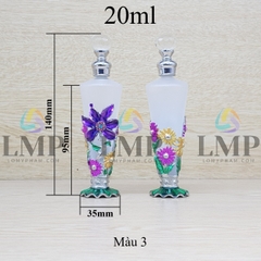 Chai Dubai dáng cao trong mờ 20ml