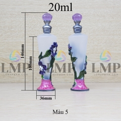 Chai Dubai dáng cao trong mờ 20ml