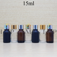 Chai tinh dầu nắp xi KO viền 15ml