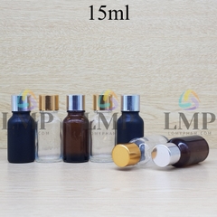 Chai tinh dầu nắp xi KO viền 15ml