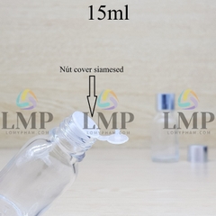 Chai tinh dầu nắp xi KO viền 15ml