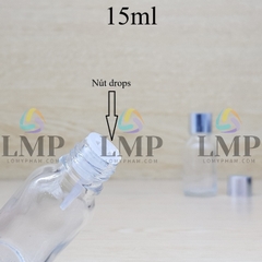 Chai tinh dầu nắp xi KO viền 15ml