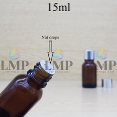 Chai tinh dầu nắp xi KO viền 15ml