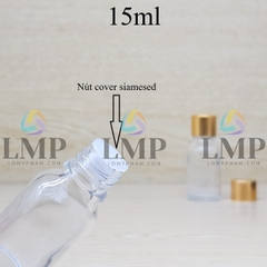 Chai tinh dầu nắp xi KO viền 15ml