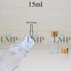 Chai tinh dầu nắp xi KO viền 15ml