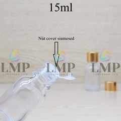 Chai tinh dầu nắp xi KO viền 15ml