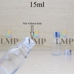 Chai tinh dầu nắp xi KO viền 15ml